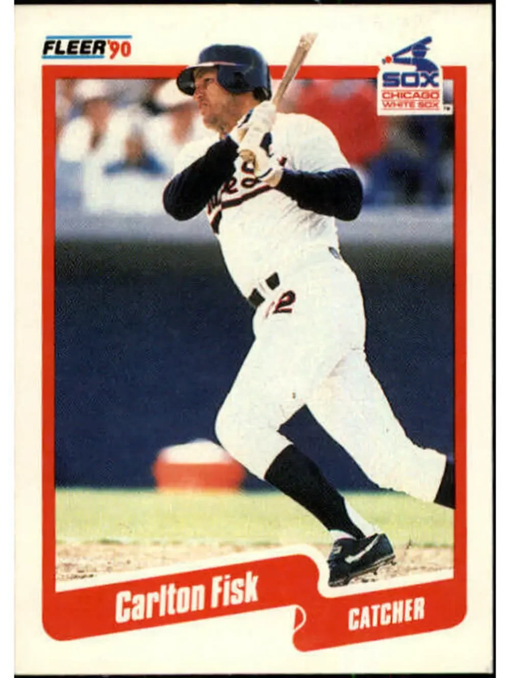 1990 Carlton Fisk Fleer Baseball Card #530